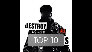 Top 10 Meistgehörte DESTROY ALL COPIES Songs von Ufo361 (Spotify) Stand 15.09.2022