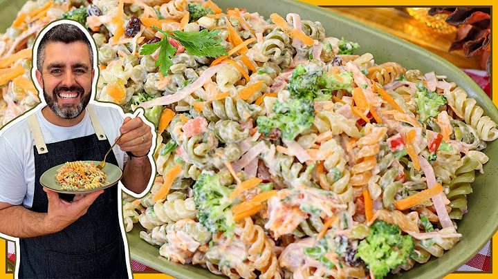 THE BEST PASTA SALAD FOR YOUR CHRISTMAS I SUPER CREAMY I EASY TO MAKE
