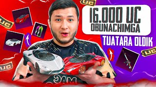 16000 UC OBUNACHIMGA🫂 TUATARA OLIB BERDIM🔥 DAXSHATLI OPEN CASE😱