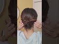 【大人お団子ヘア】ゴムだけ！巻かない！短めの髪でも３分で出来るまとめ髪ヘアアレンジ🌷 #shorts