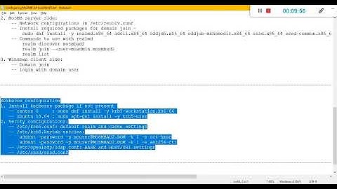 MoSMB Standalone configuration for Kerberos authentication