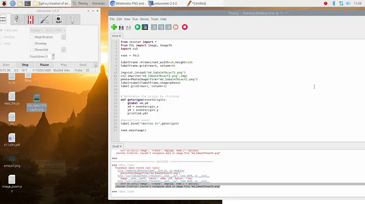Solved python tkinter error- couldn't recognize data in image file