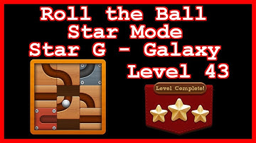 Roll the Ball Galaxy Level 43 (Star Mode - Star G) - Lösung Solution Walkthrough