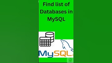 How to find list of databases in MySQL #database #mysql8 #mysqldatabase