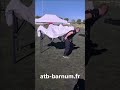 Installer sa toile déploiement sans effort barnum 2x3 blanc