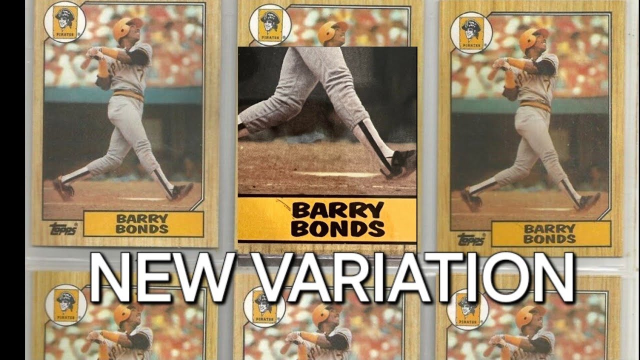 New Variation found! 1987 Topps Barry Bonds RC - YouTube