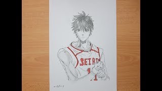 رسم كوروكو من انمي كوروكو نو باسكت drawing of an anime Kuroko no Basket