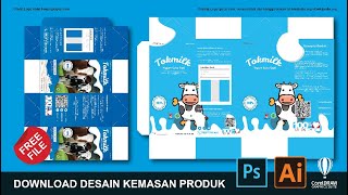 Download Desain Kemasan Produk Minuman Susu Coreldraw Dan Photoshop Gratis