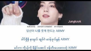 BTS_JUNGKOOK (For ARMY)Myanmar Sub With Hangul Lyrics Pronunciation