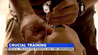 Medical training offered to students and first responders at Six Flags