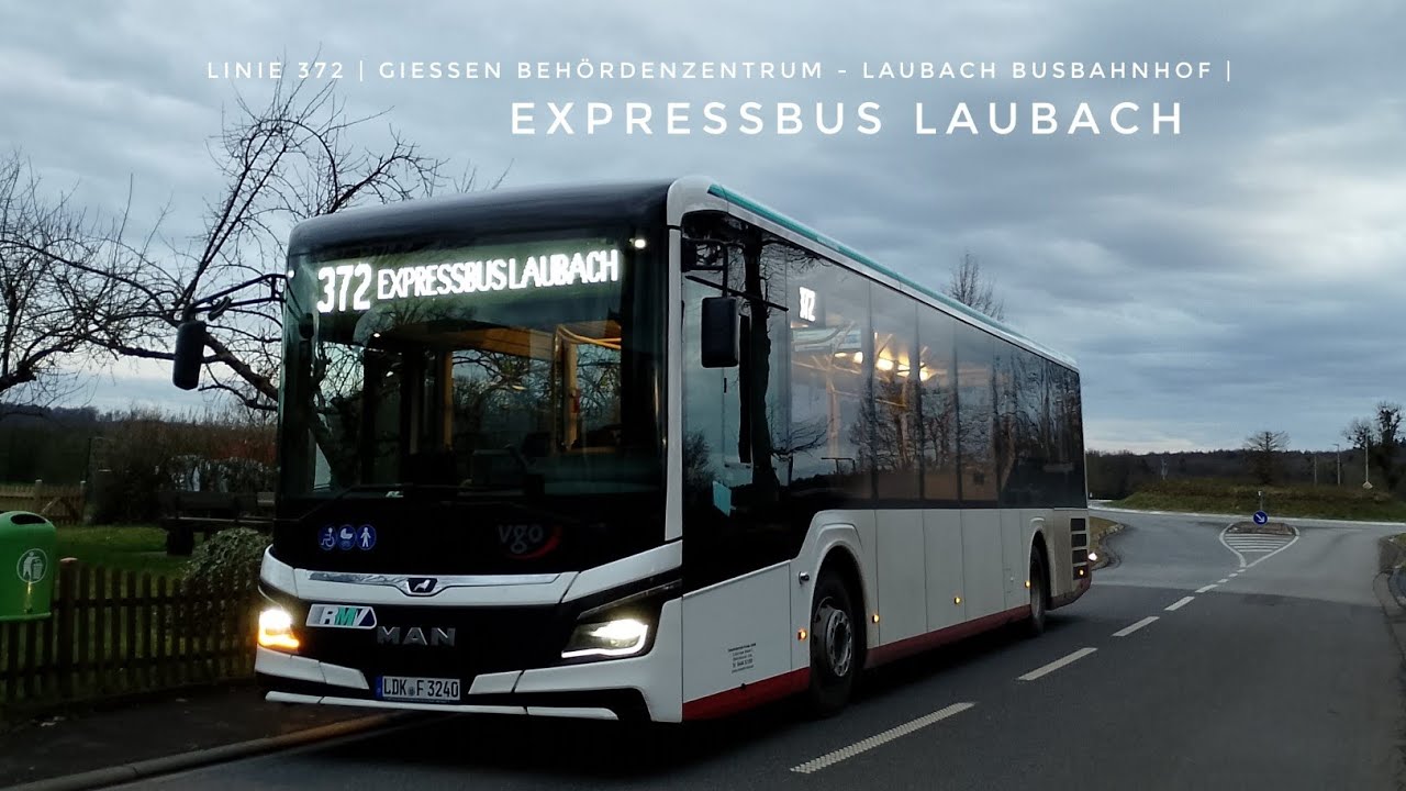 Linie 372 | Gießen Behördenzentrum - Laubach Busbahnhof| Expressbus Laubach|