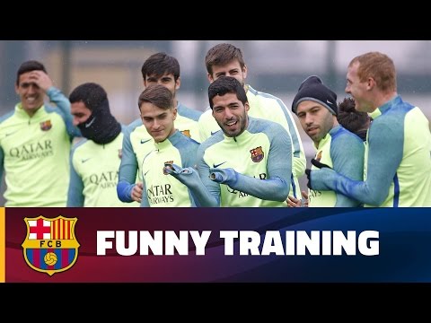 FC Barcelona's funny training session mix