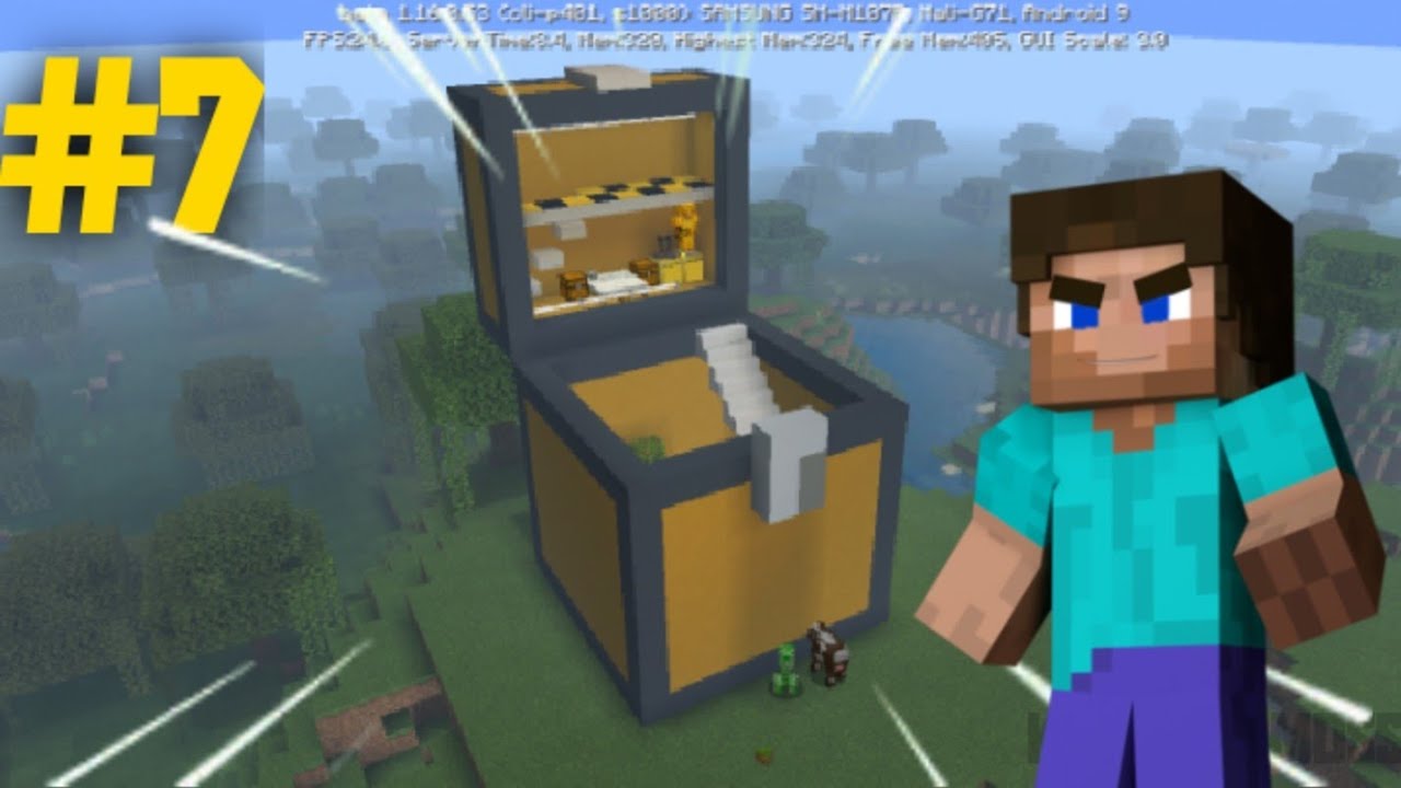 Minecraft Large Chest House 🔥 ManDooMin Tutorial In PE Krystal