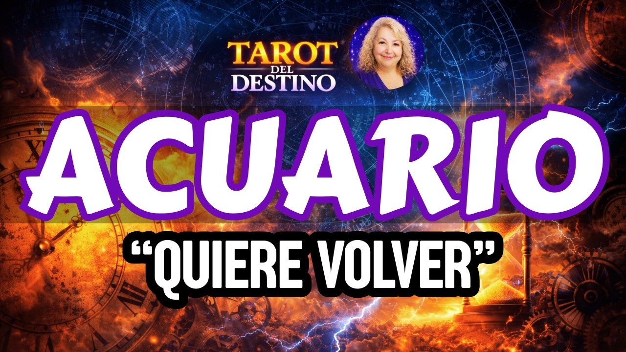 ACUARIO ♒ QUIERE VOLVER A DECIRTE LO QUE SIENTE… PERO CUIDADO | Tarot del Destino #acuario