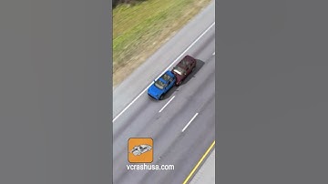 Rear-end crash visualization created using vehicle Airbag Control Module in VC5