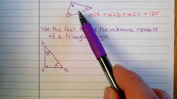 How Do I Use Triangle Angle Sum to Find Unknown Angle Measures
