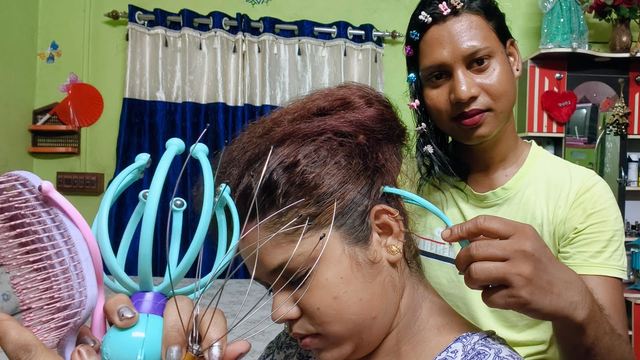 ASMR Doing My Moto Friend THAI Hair Massage Hair Brushing asmr-doing-my-moto-friend-thai-hair-massage-hair-brushing