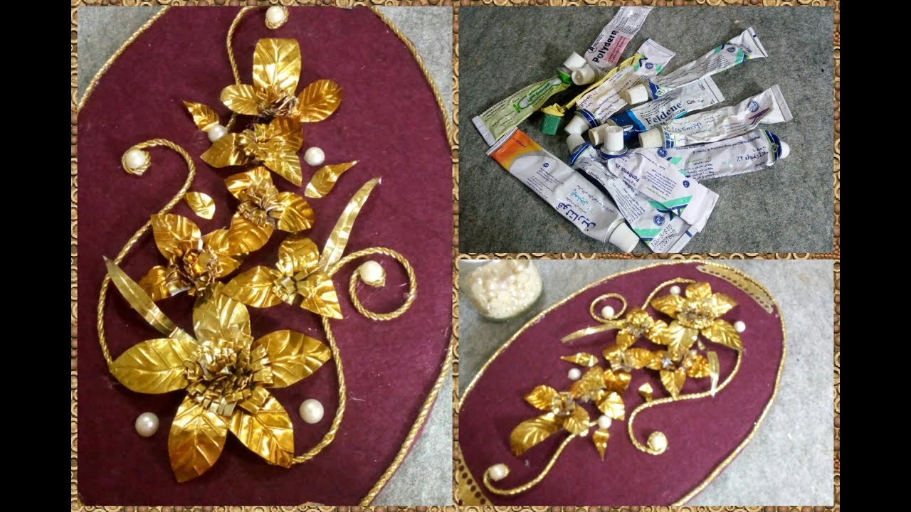 اعاده تدوير انابيب المراهم الفاضيه لعمل فنى روعه ومميز ديكورات اعمال يدويه فنيهDIY ،اعمال فنيه،