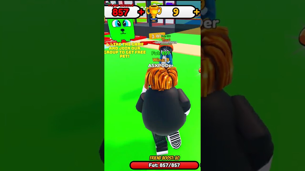 Roblox Burger Bonanza: Gaining +1 Fat Every Second for 1,45k Points