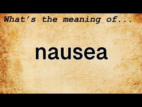 Video: Wat is de definitie van het woord misselijk?
