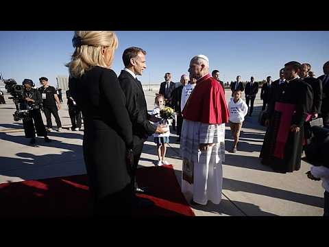 France welcomes Leo XIV at Orly Airport as bells sound nationwide