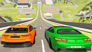 Big Ramp Jumps With Expensive Cars - Beamng Drive Crashes Destructionnation