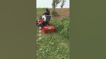Straw returning to the field grass shredder #35 horsepower rotary tiller #originalTurning the corner