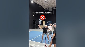How to Hit the Perfect Backhand Roll in Pickleball | Fix Your Swing Path ⚡️ #pickleballtips