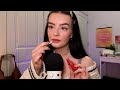 Asmr doing my makeup  relaxing whispers personal attention