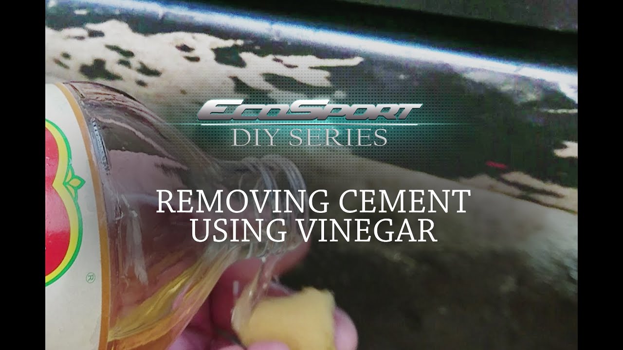 Removing Cement Using Vinegar Ecosport Side Runner