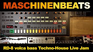 Behringer RD-8 volca bass - Techno House Live Jam 001
