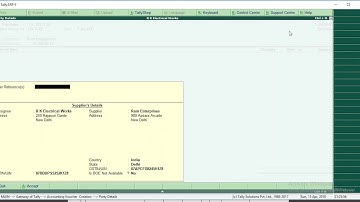 A Complete  Live Project work basic class for tally erp9