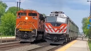 Mid Day Non Rush Railfanning Fairview Avenue BNSF Racetrack 05/28/2024