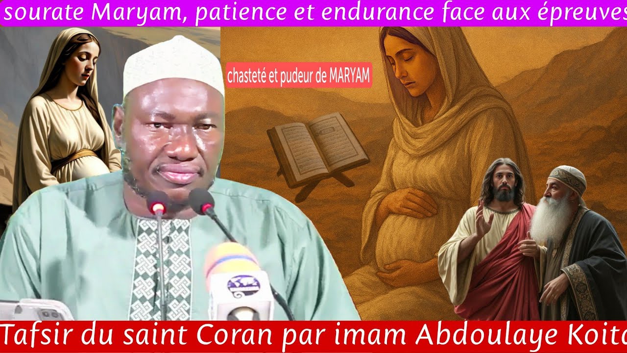 Interprétation de la sourate Maryam v22 par imam Abdallah Koita, conception miraculeuse de issa As