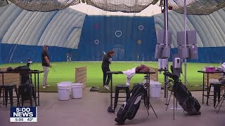 Golf fans find escape from spring weather in Edina I KMSP FOX 9