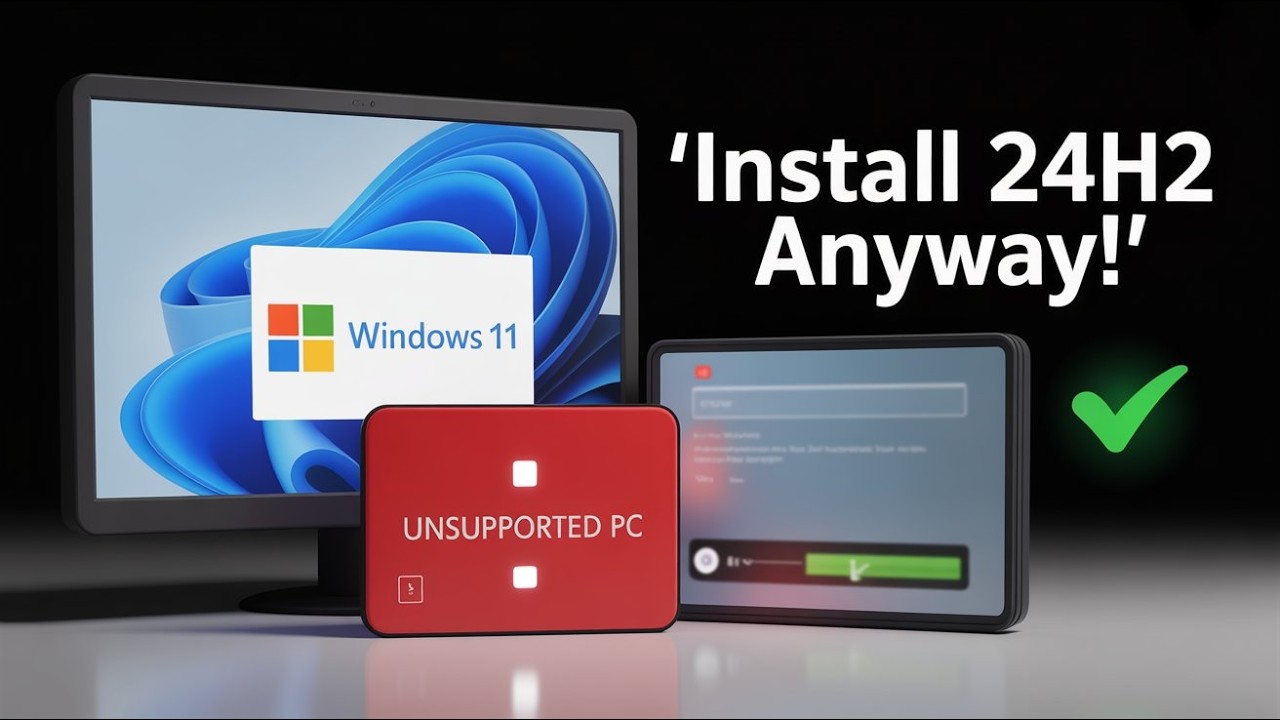 How to Install Windows 11 24H2 Update on Unsupported PCs! Not Showing in Windows Update
