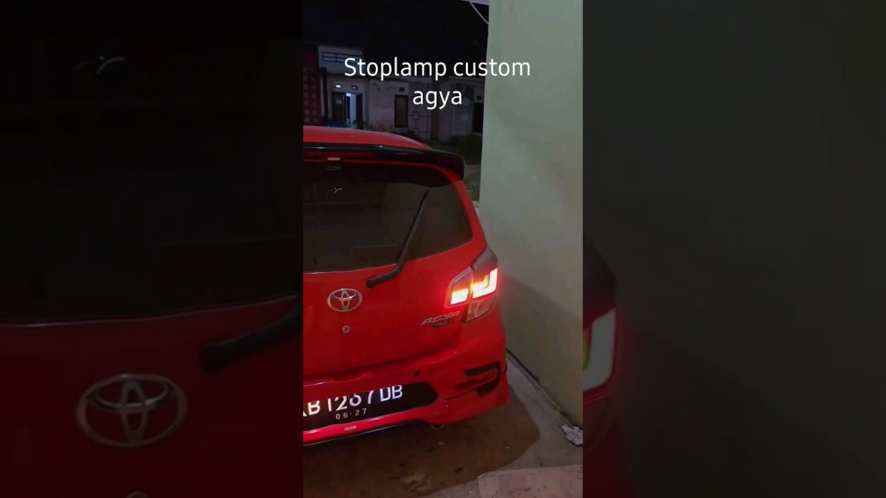 custom stoplamp agya sein running