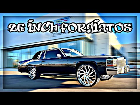 83 CADILLAC COUPE DEVILLE ON 26 INCH FORGIATOS! | Donleo616