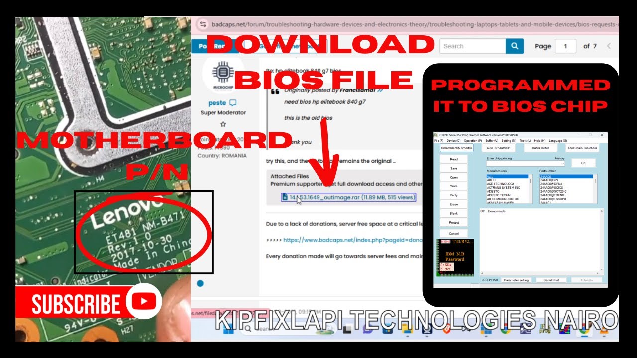BIOS PROGRAMMING, HOW TO DOWNLOAD BIOS FIRMWARE AND PROGRAMMED IT TO ...