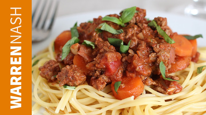 Spaghetti Bolognese Recipe - Italian Pasta Classic - Recipes by Warren Nash