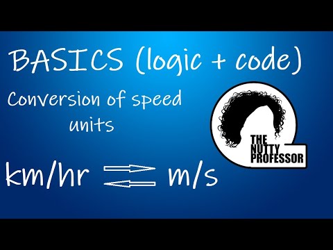 Conversion of speed units