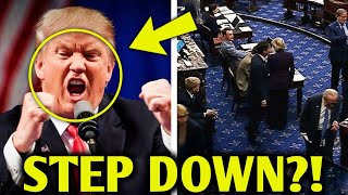 Trump BEGS as Senate DEMANDS STEP DOWN or Impeachment