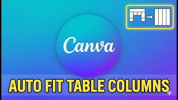 How To Auto Fit Table Columns In Canva (2025)