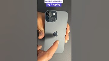 How To Turn On _ Off Flashlight By Tapping The Back Of Your iPhone #shorts #