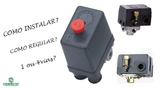 Como instalar Pressostato Automático de compressor de ar?