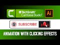 Subscribe Button And Bell Icon Animation with Clicking Effects Tutorial in Camtasia and Illustrator