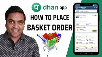 How to place basket order on dhan app | Dhan series | Tech with Ankush