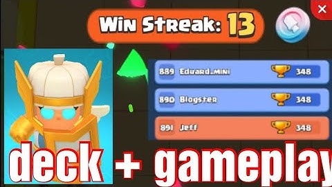 Top 900 13 win streak Shield Maiden Deck! | Clash Mini