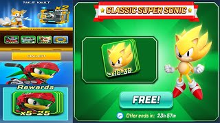 Sonic Forces - Rapid Recap Event Freee Cards for Classic Super Sonic - ICE JET Mission Big Box