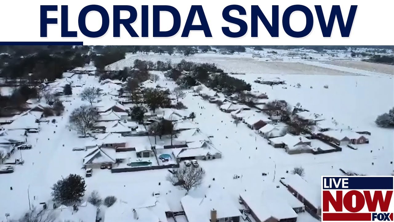Florida snow: Record snowfall hits Pensacola, Tallahassee | LiveNOW from FOX